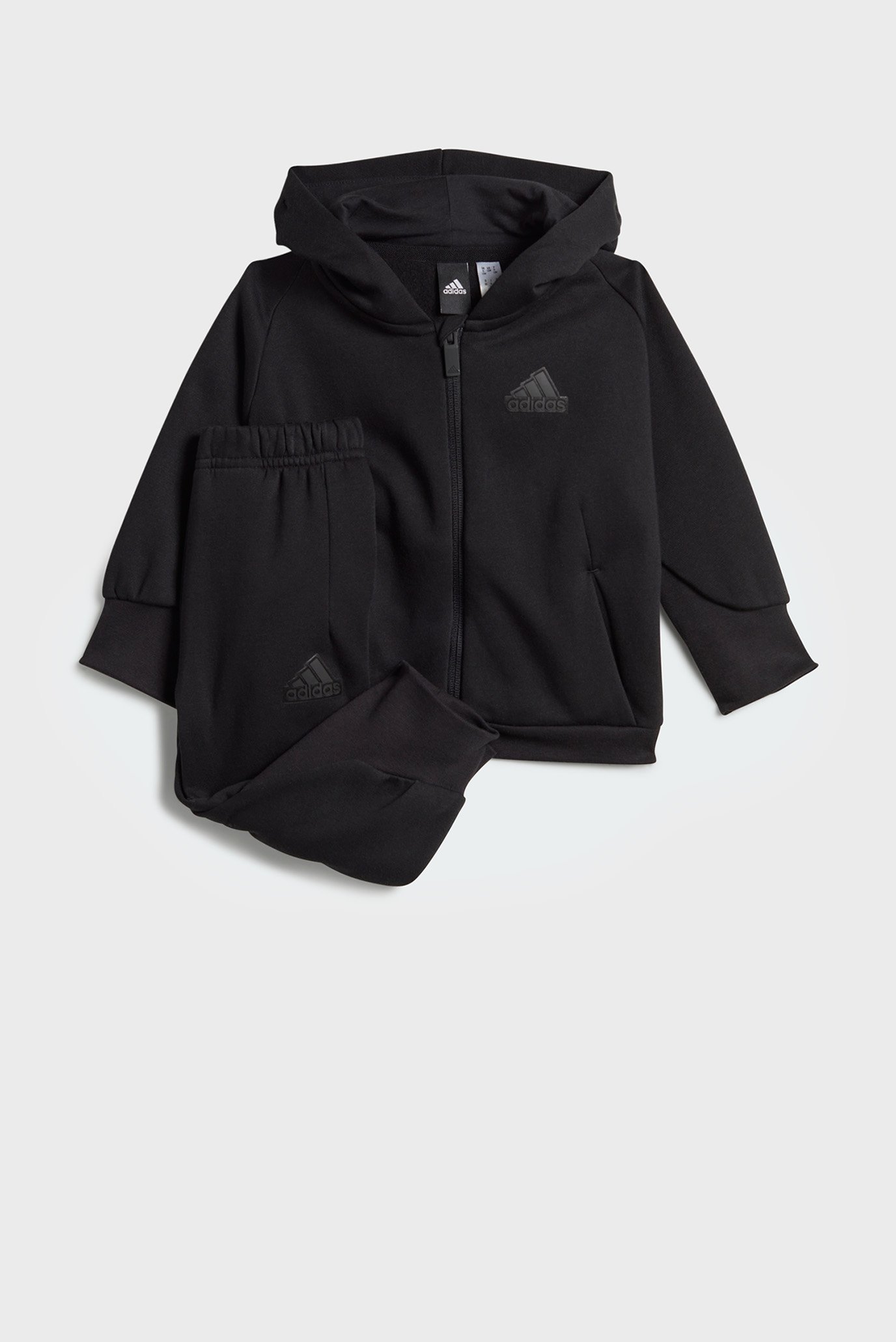 Детский черный спортивный костюм (худи, брюки) adidas Z.N.E. 1