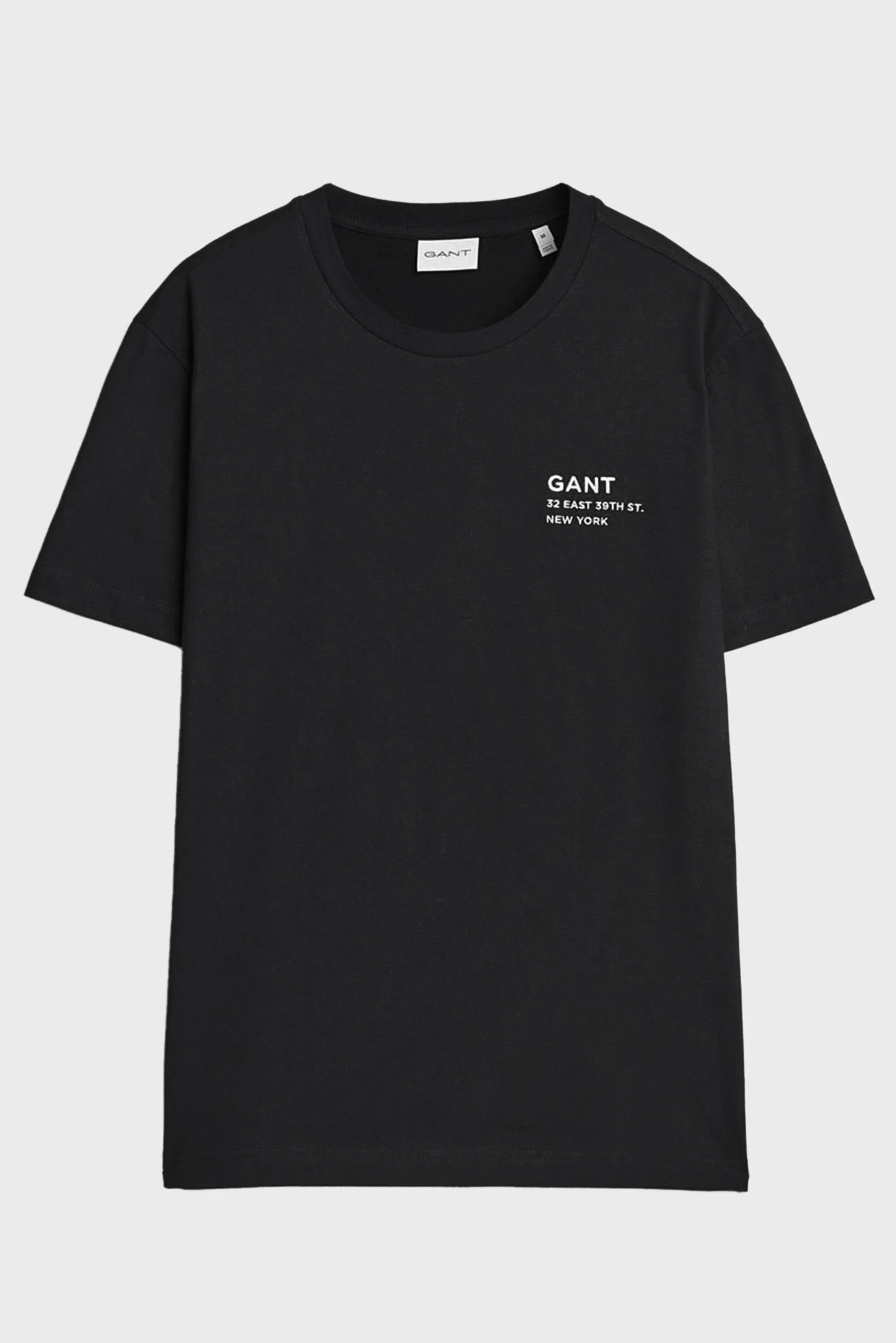 Мужская черная футболка SMALL GRAPHIC Черный S Gant 2003300