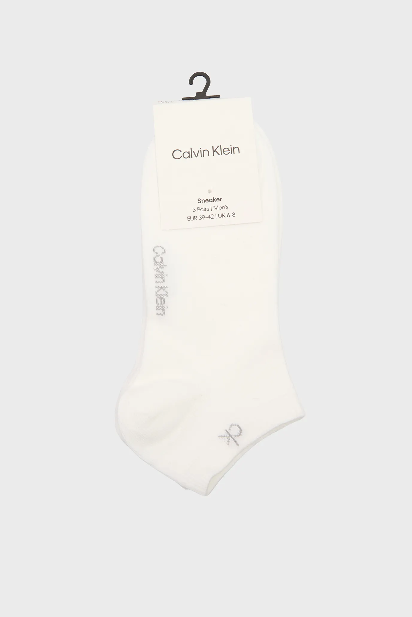 Мужские белые носки (2 пары) SNEAKER Белый 39-42 Calvin Klein 701234366