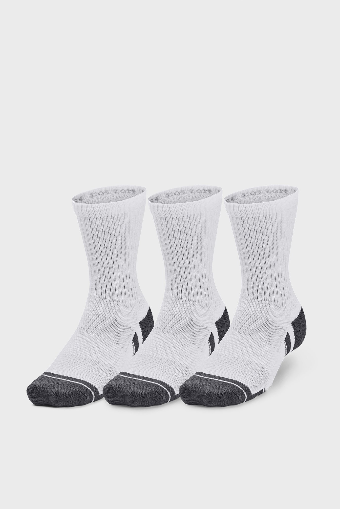 Білі шкарпетки (3 пари) UA Performance Cotton 3p Mid 1