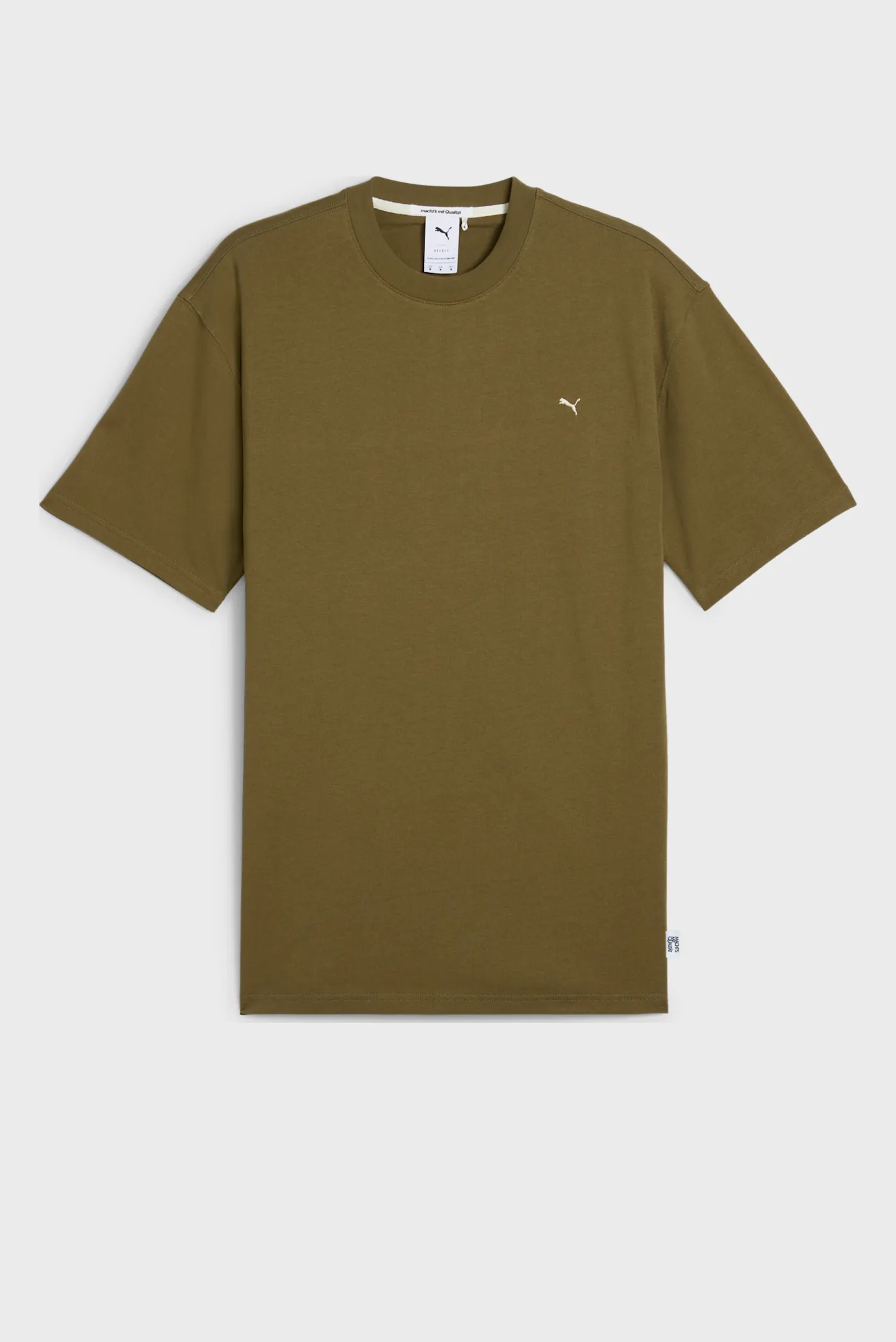 Чоловіча оливкова футболка MMQ Tee 6