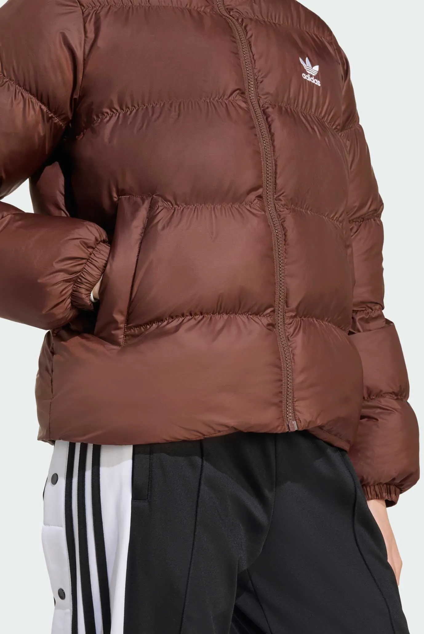 Женская коричневая куртка Adicolor Short Puffer 5