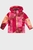 Дитяча рожева лижна куртка з візерунком