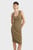 Женское коричневое платье Bodycon ribbed knitted tank dress wmn
