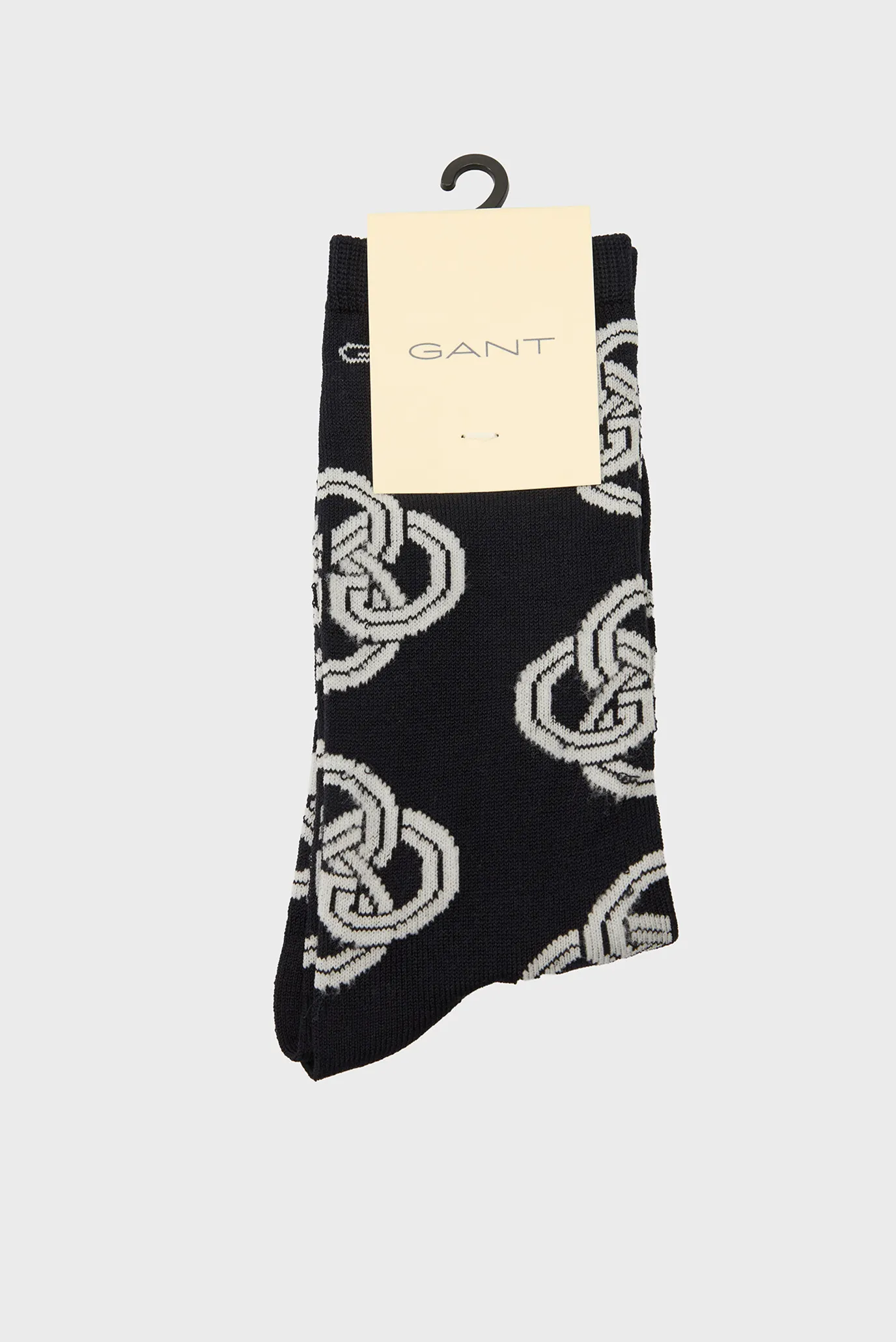 Жіночі темно-сині шкарпетки з візерунком MONOGRAM SOCKS 1