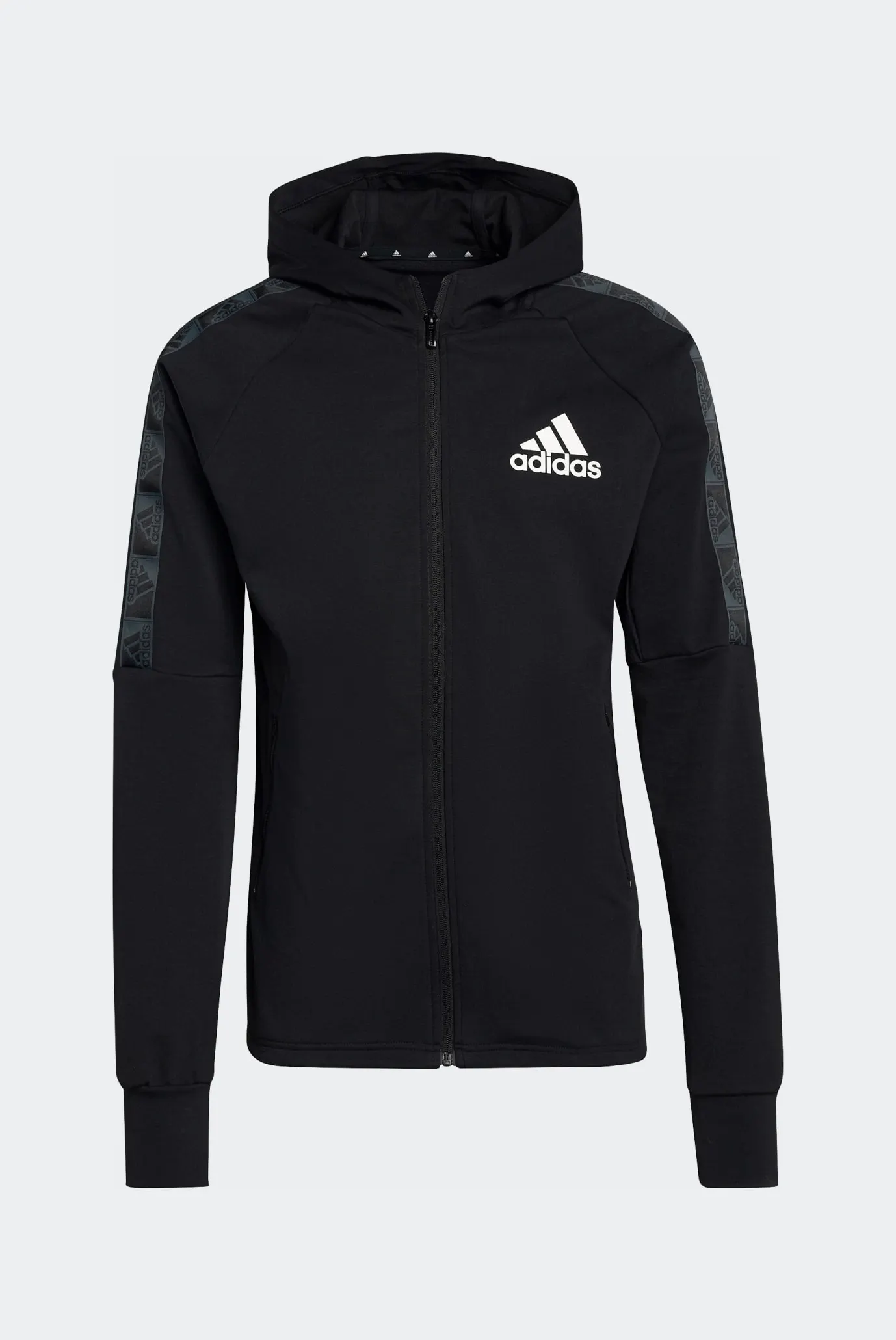 Мужское черное худи AEROREADY Designed to Move Sport Motion Logo 1