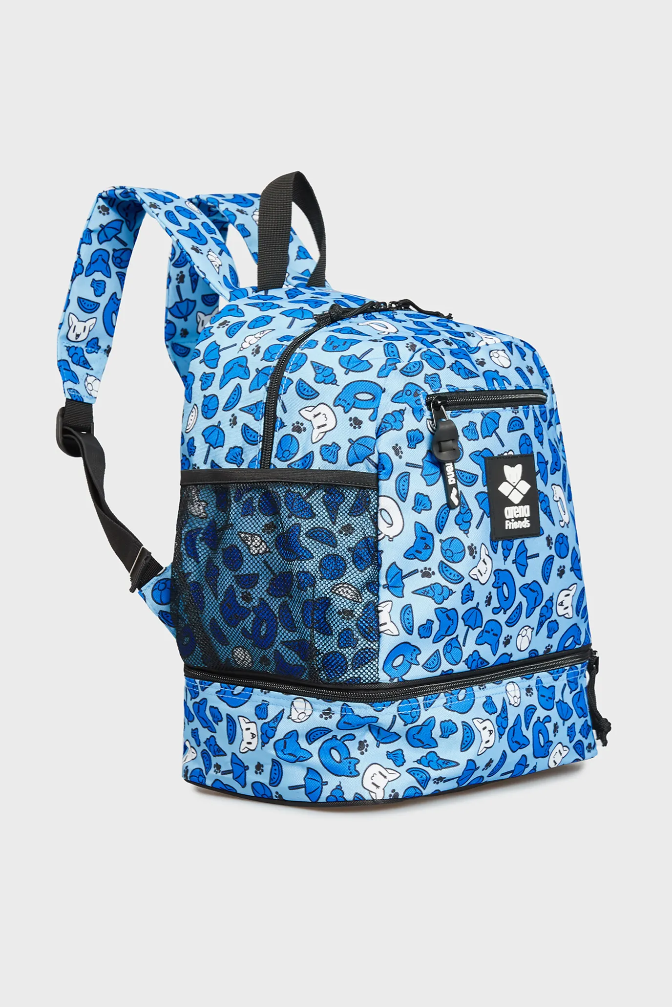 Детский голубой рюкзак с узором TEAM BACKPACK FRIENDS 2