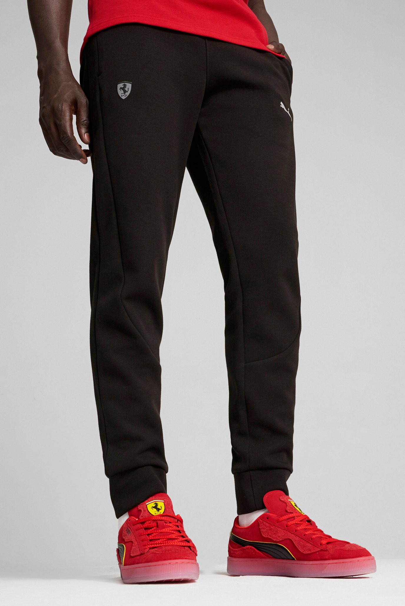 Мужские черные спортивные брюки Scuderia Ferrari Style Sweatpants Men 1