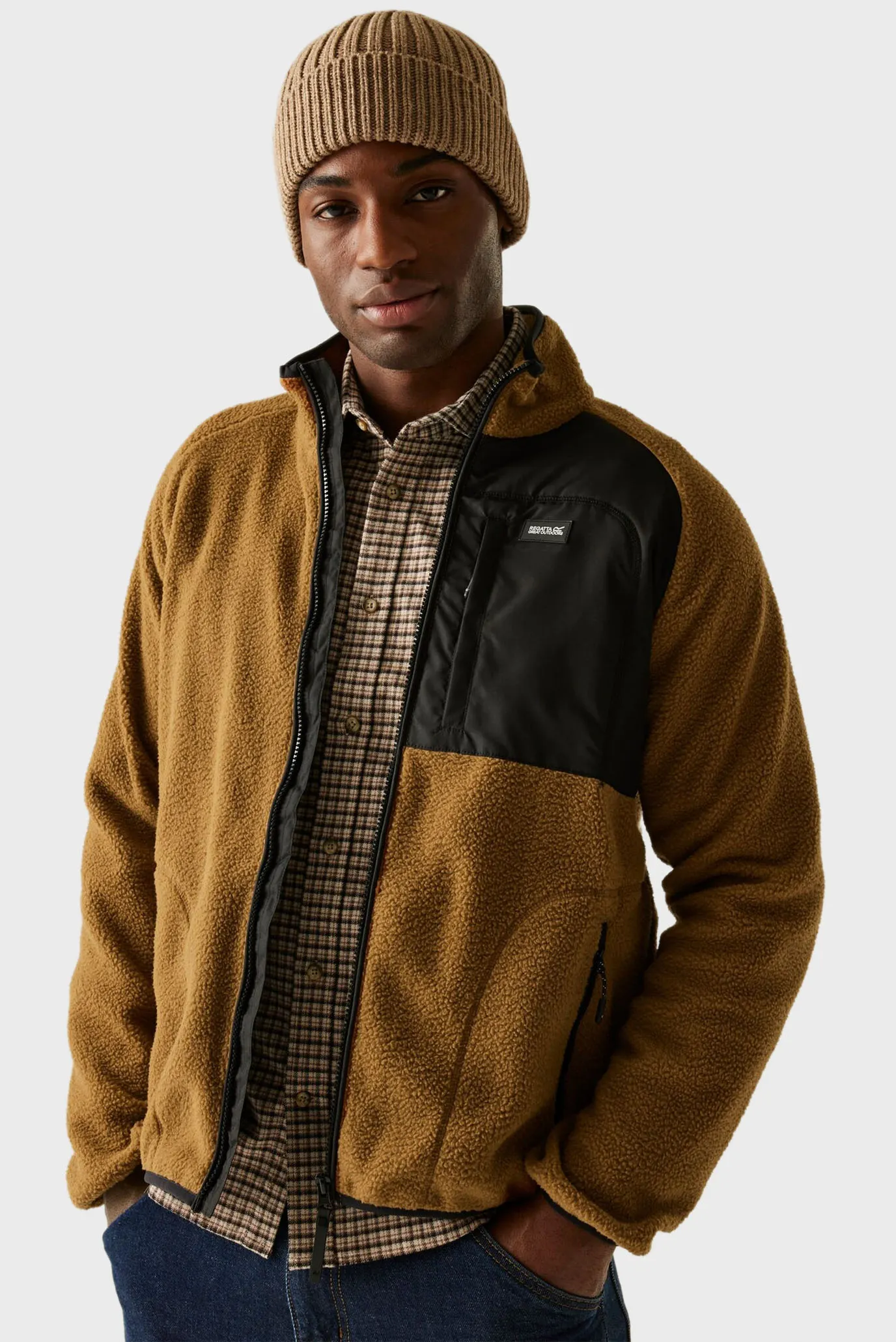 Мужская коричневая спортивная кофта 1