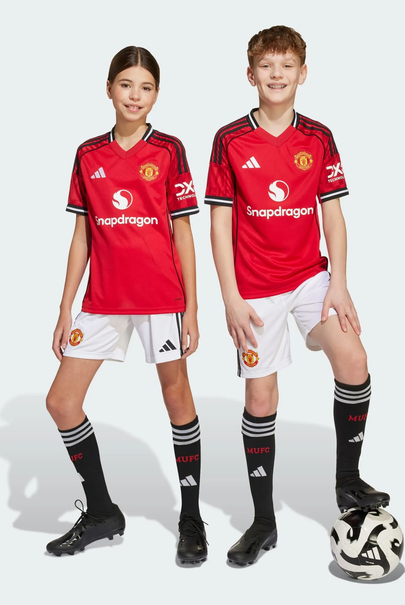 Дитячі білі шорти Manchester United 25/26 Home Kids 1