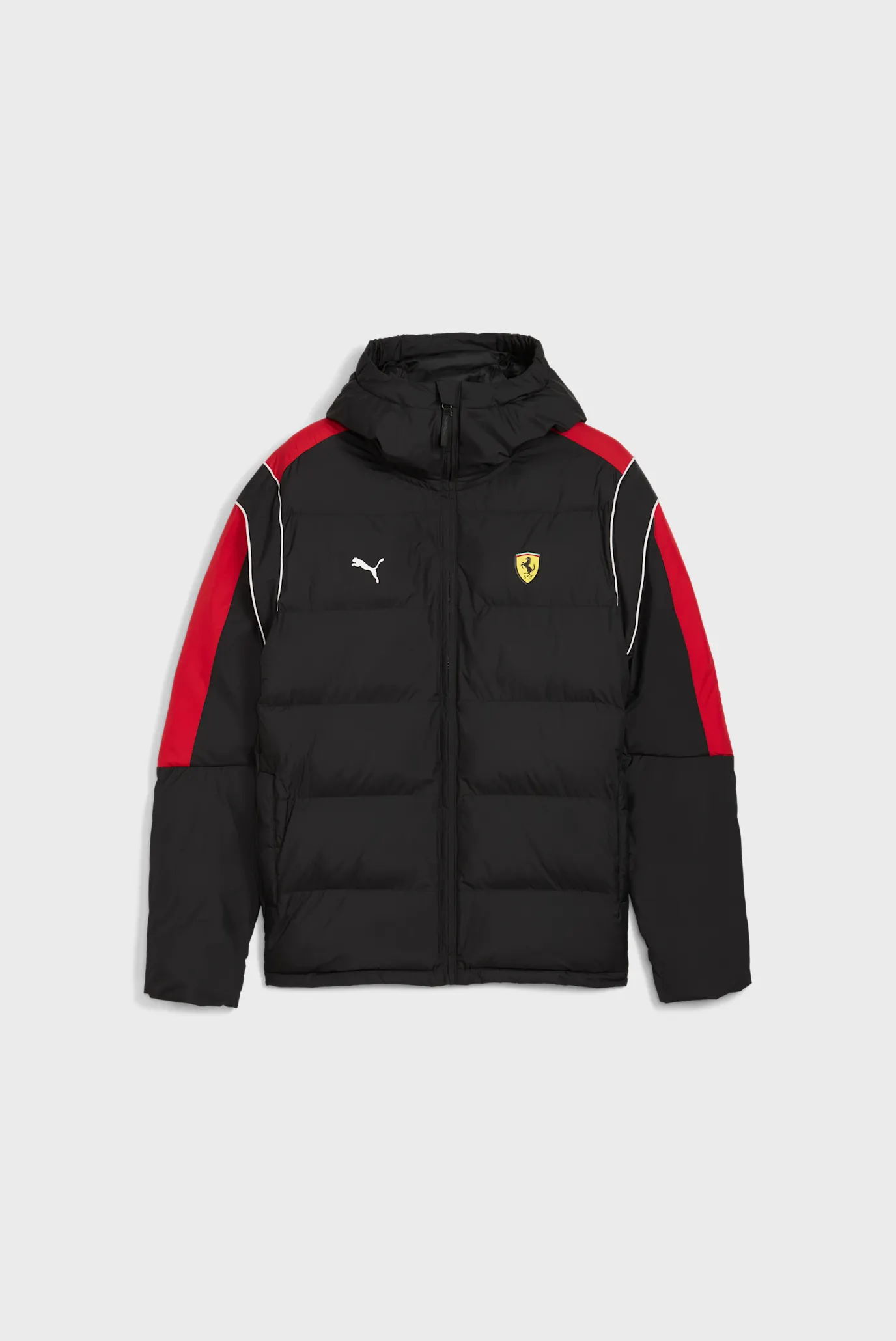 Мужская черная куртка Scuderia Ferrari MT7 Puffer Jacket Men PUMA