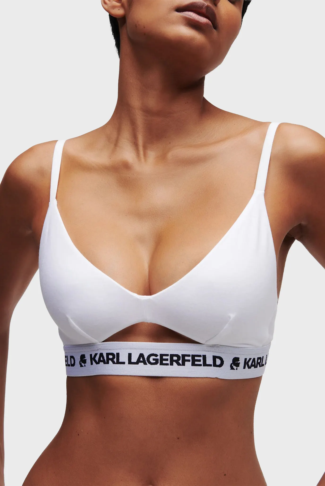 Жіночий білий бюстгальтер logo peephole 2
