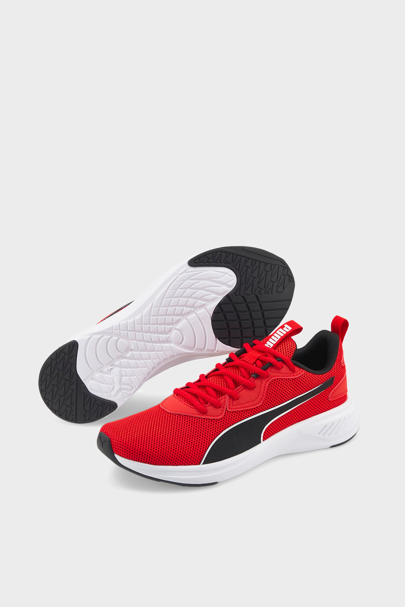 Puma red hotsell running shoes