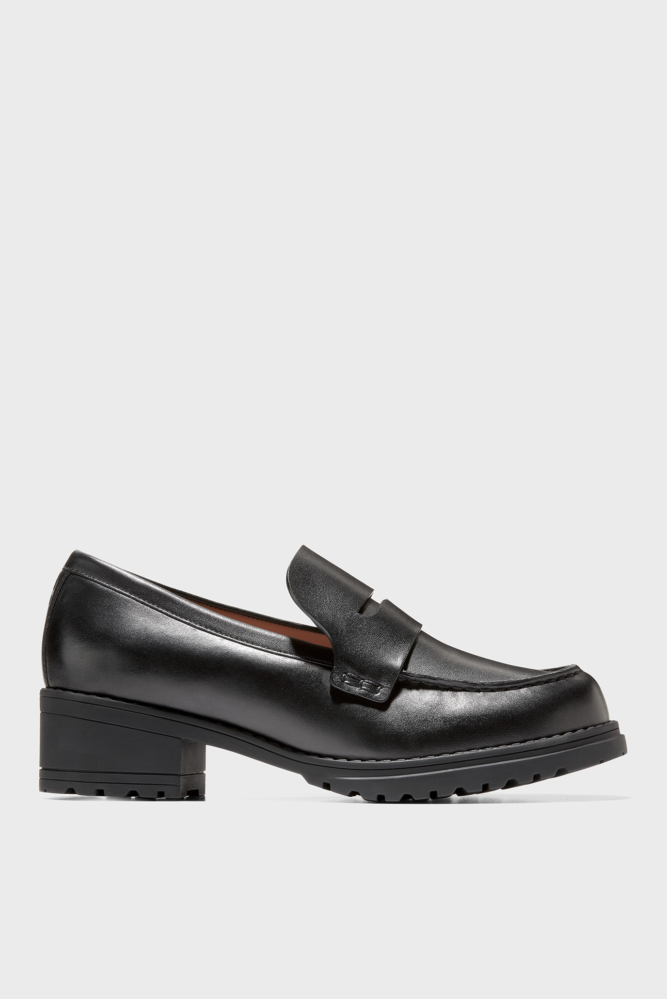 Женские черные кожаные лоферы Camea Lug Loafer 1