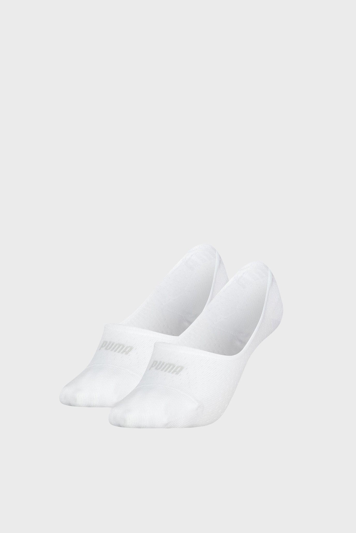 Женские белые следы (2 пары) PUMA WOMEN MESH FOOTIE 2P 1