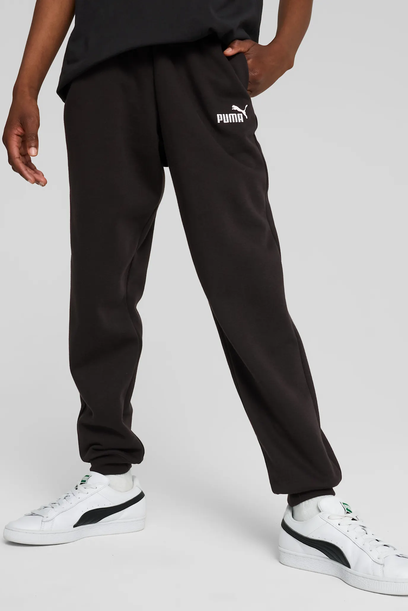 Дитячі чорні спортивні штани ESS No. 1 Logo Fleece Sweatpants Youth 1