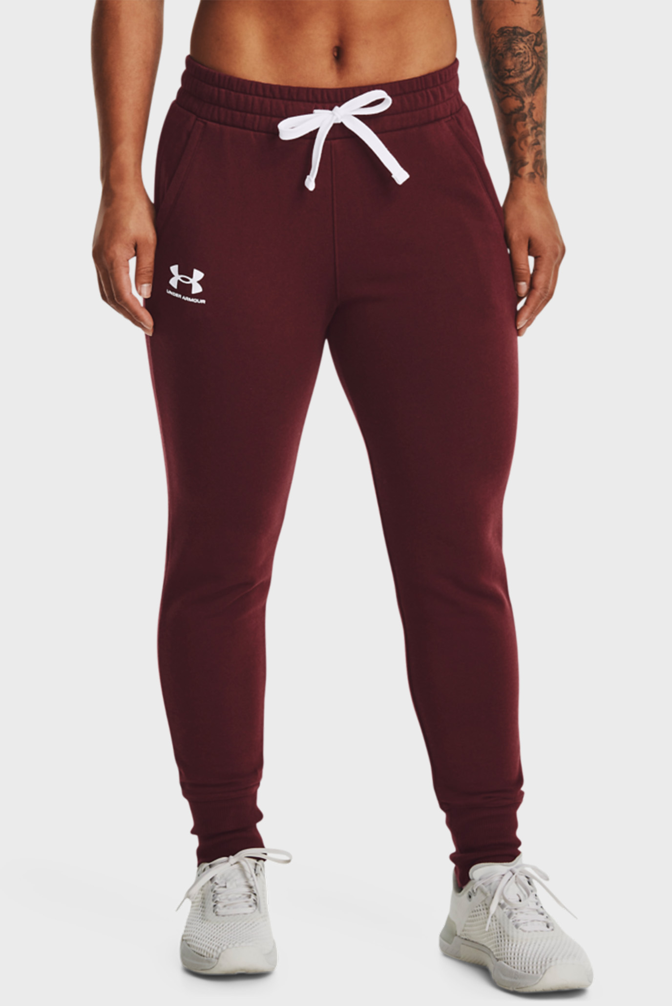 Жіночі бордові спортивні штани Rival Fleece Joggers-RED 1
