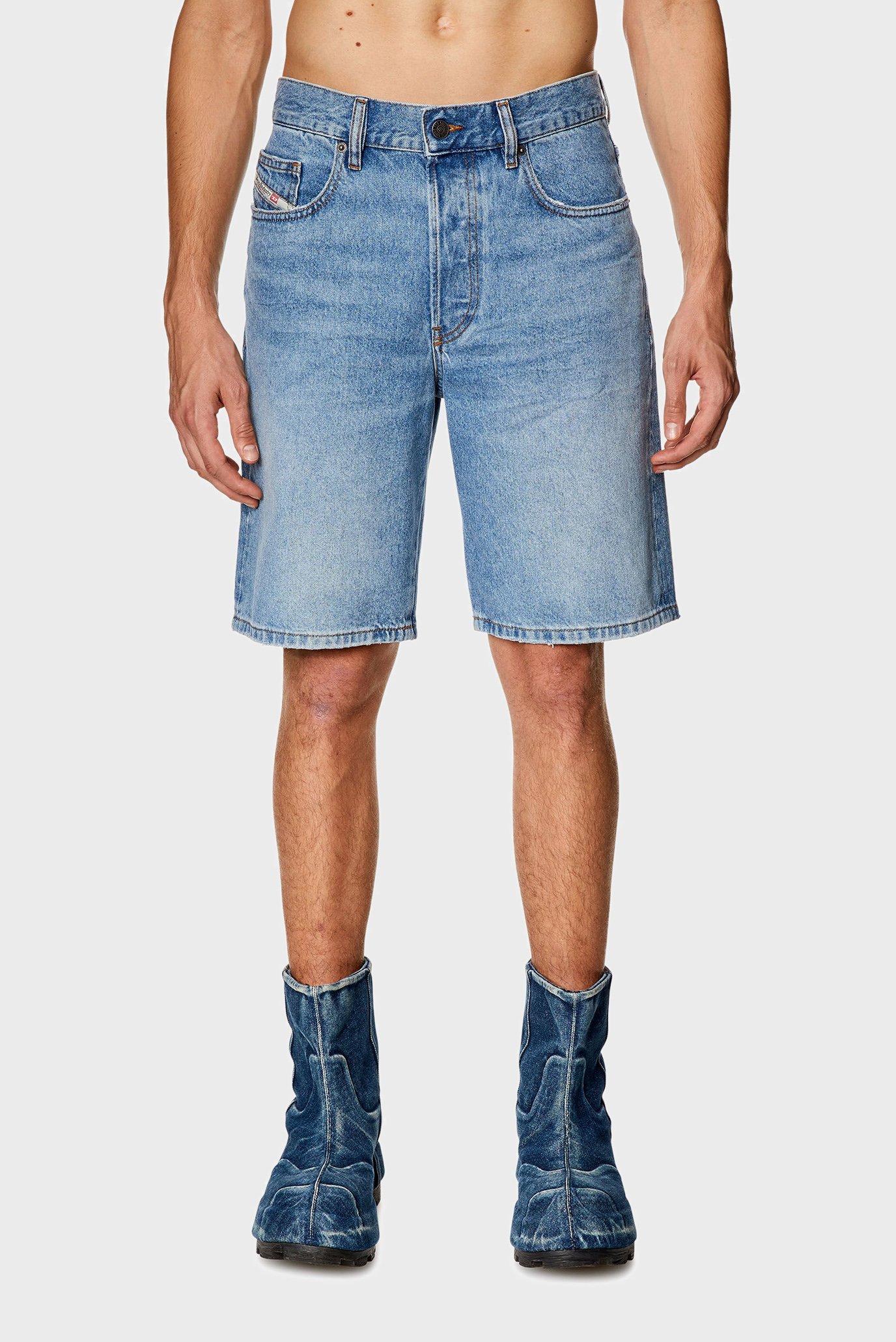 Мужские голубые джинсовые шорты REGULAR-SHORT CALZONCINI 1