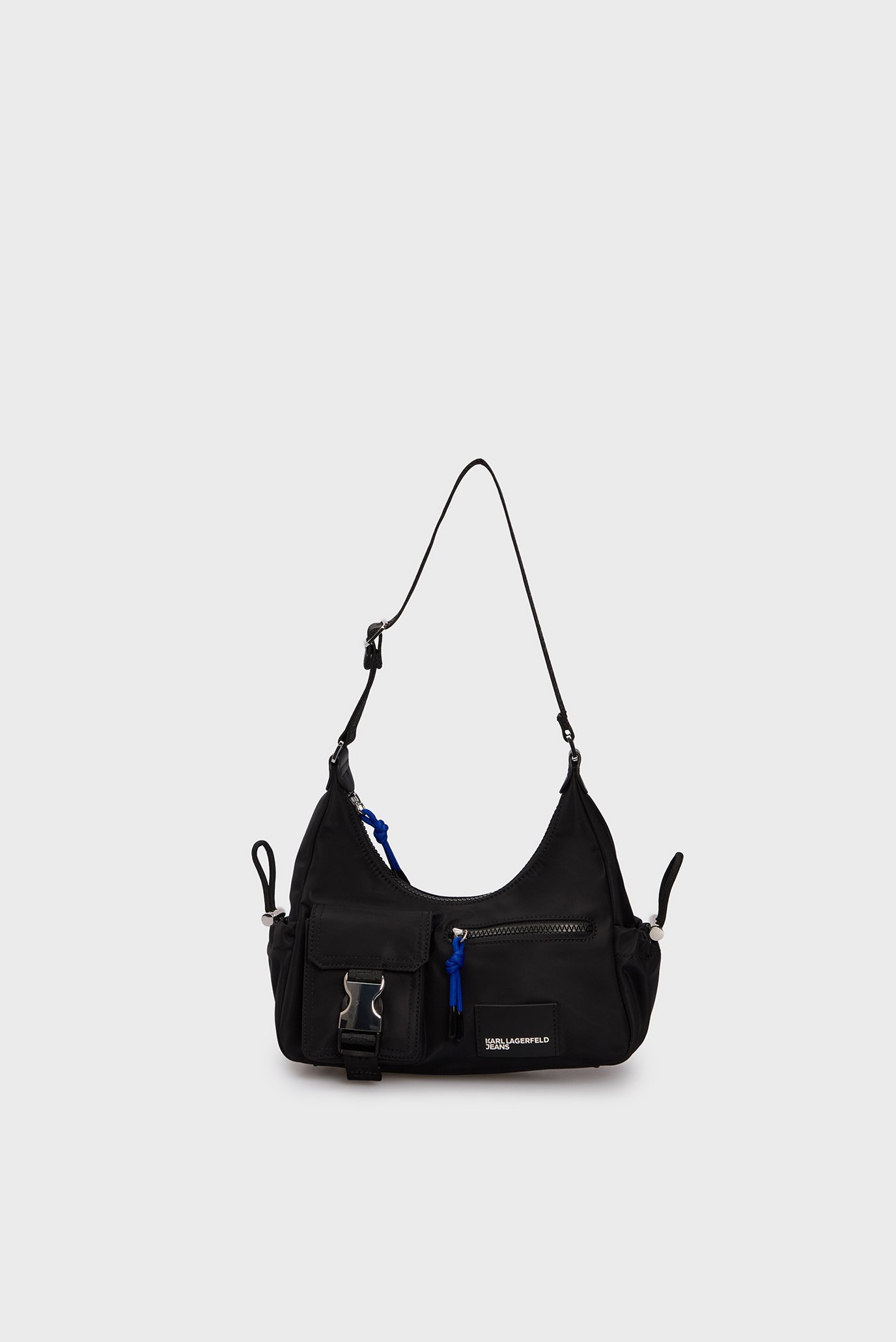 Жіноча чорна сумка street nylon shoulder bag 1