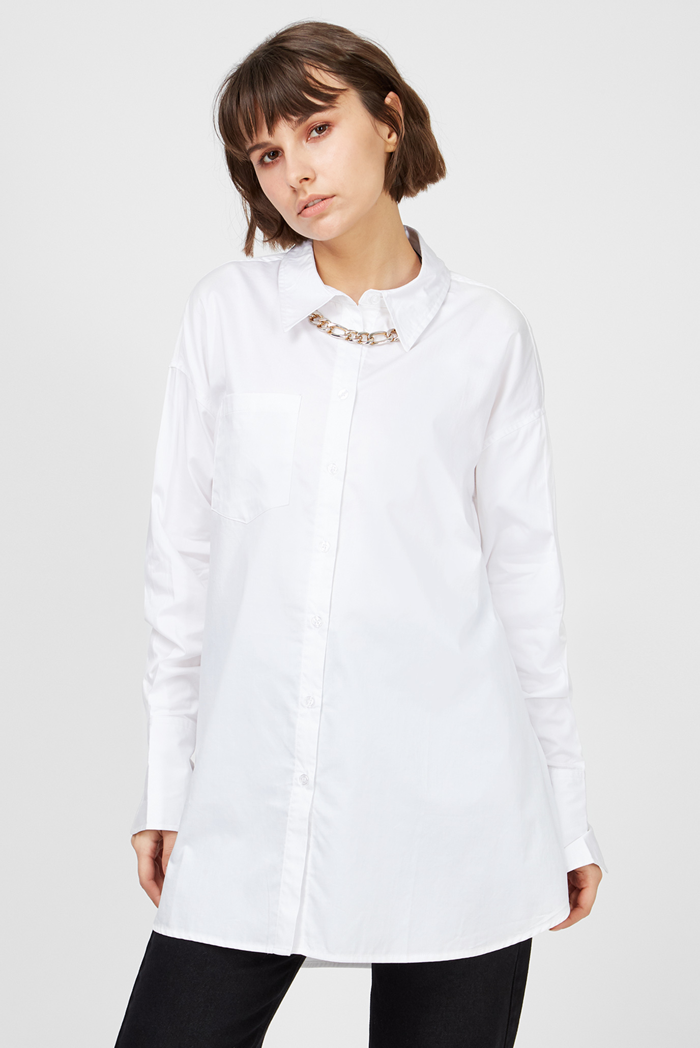 Жіноча біла сорочка 1