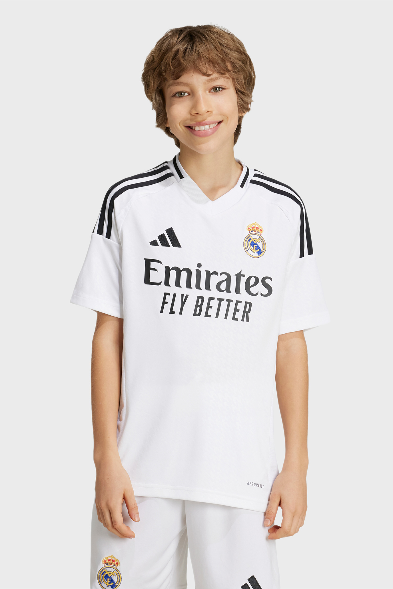 Детская белая футболка Real Madrid 24/25 Home Kids 1