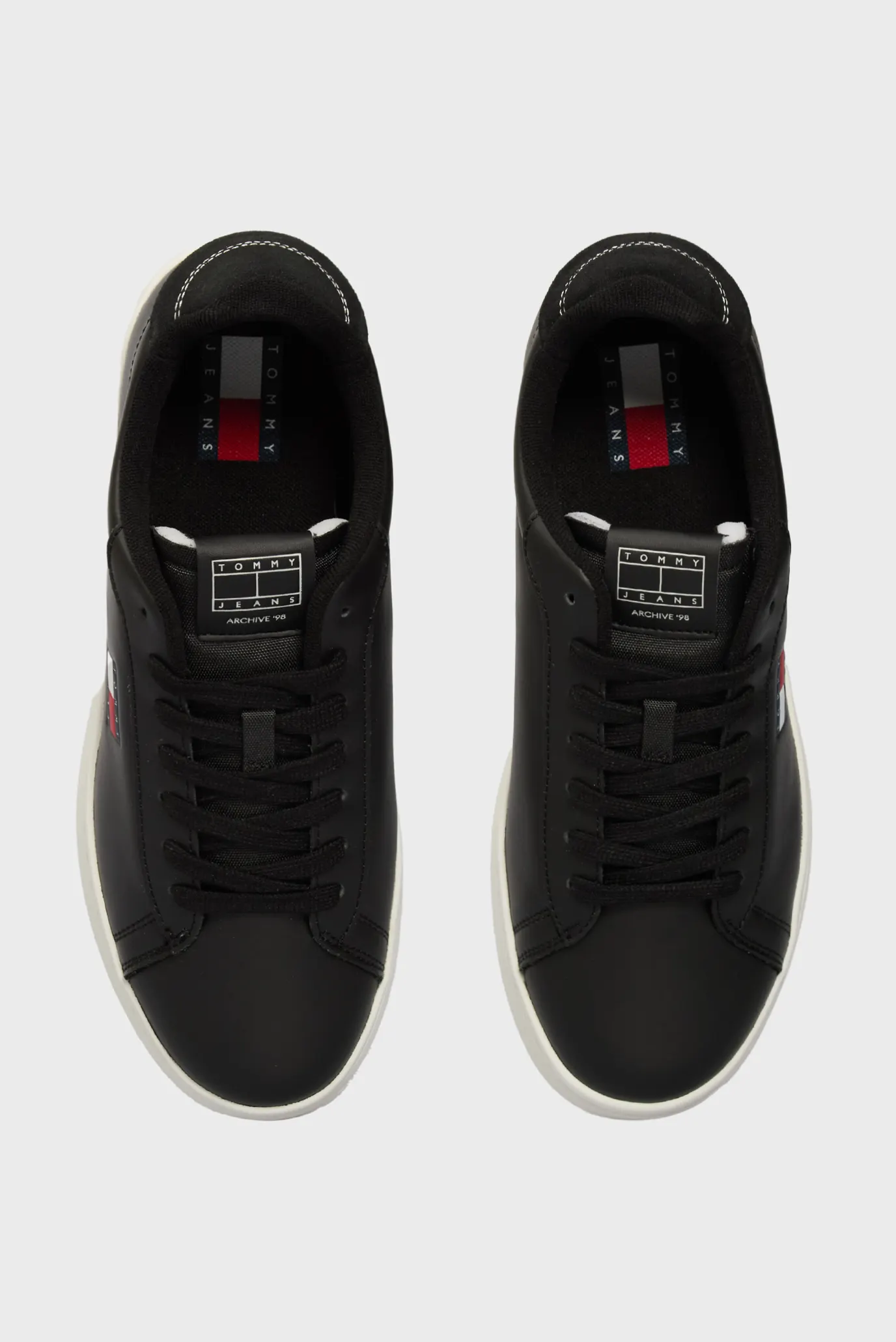 Мужские черные кожаные сникерсы ARCHIVE '98 4