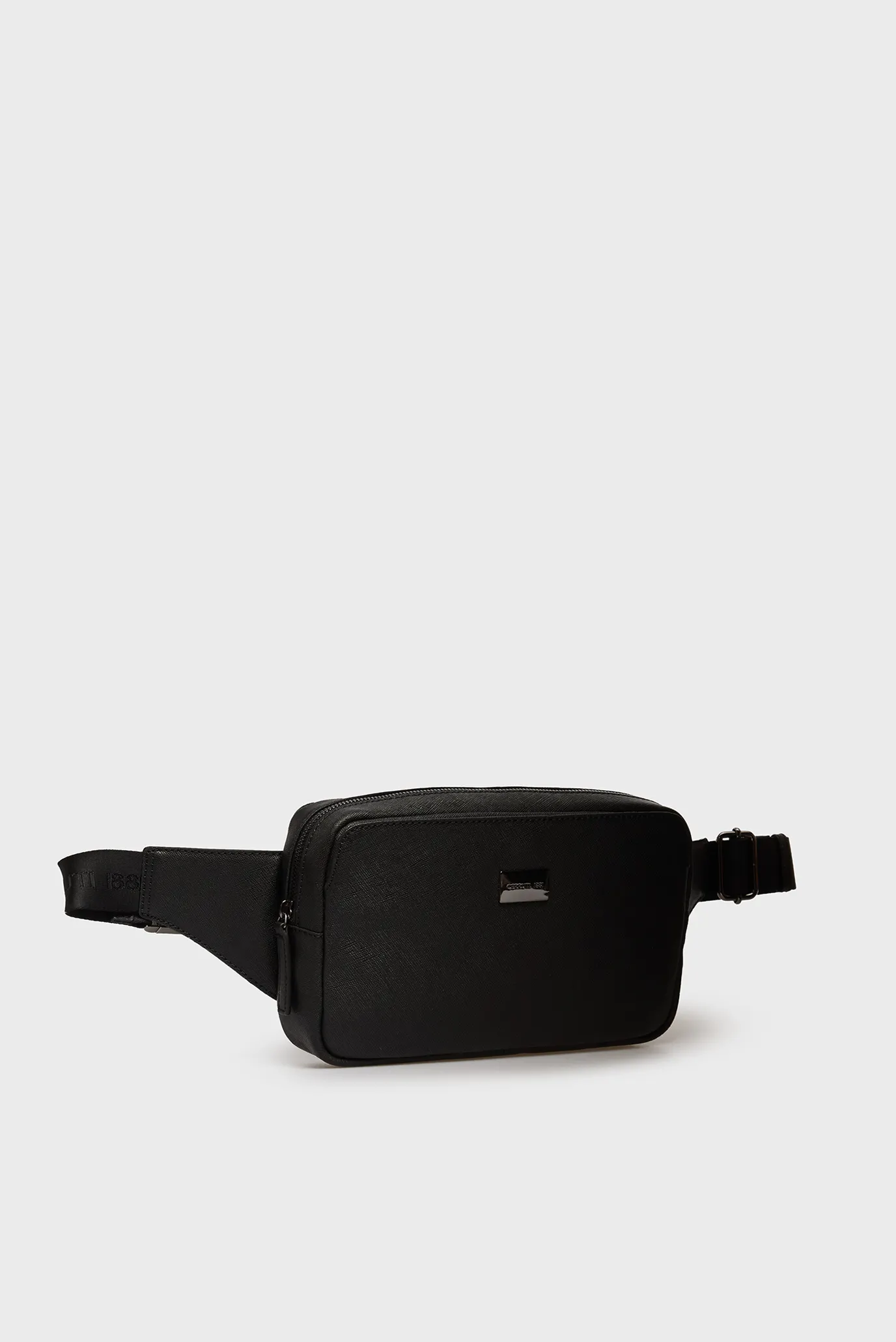 Чоловіча чорна шкіряна поясна сумка OLIVIER 3