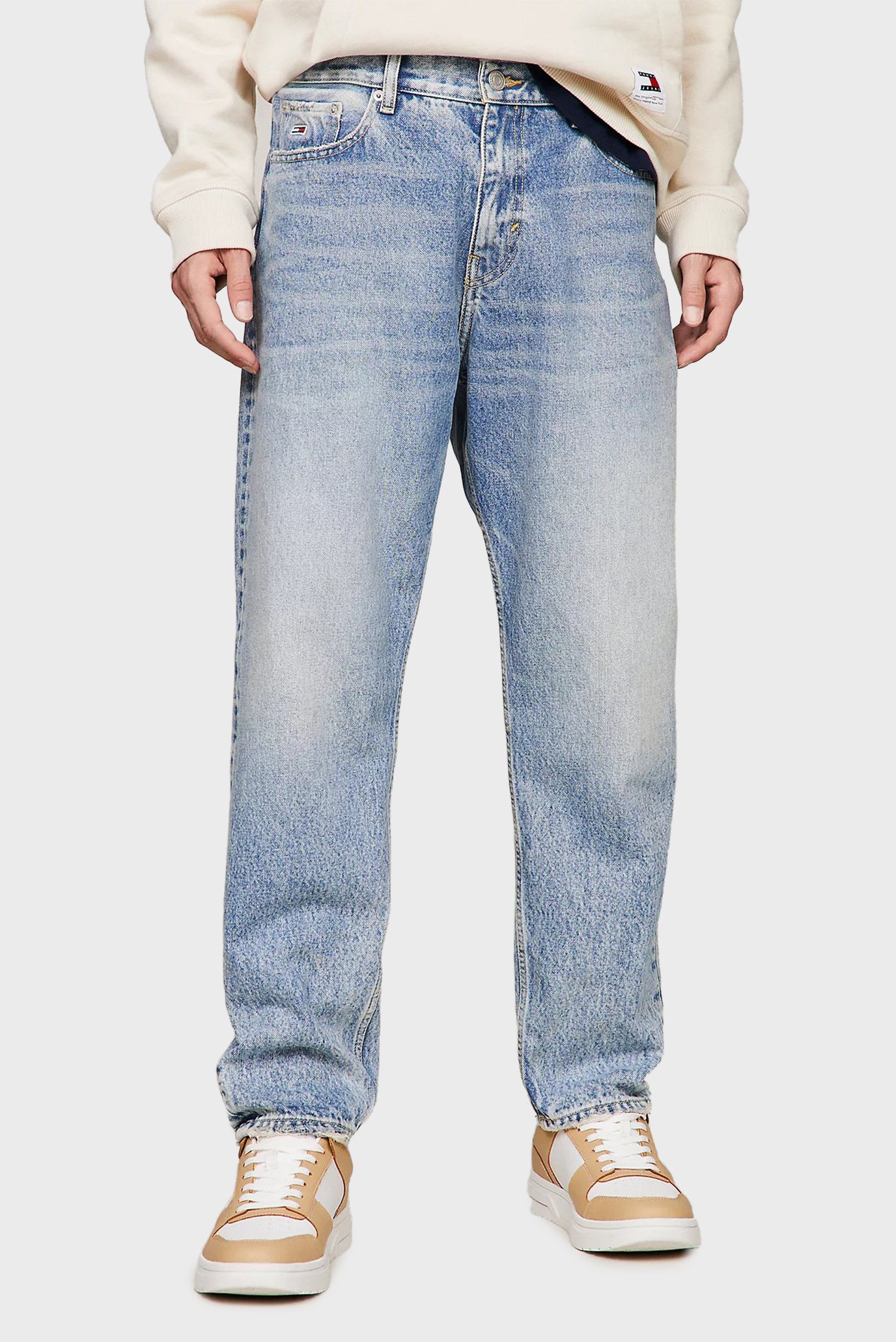Мужские голубые джинсы ISAAC RLXD TAPERED 1