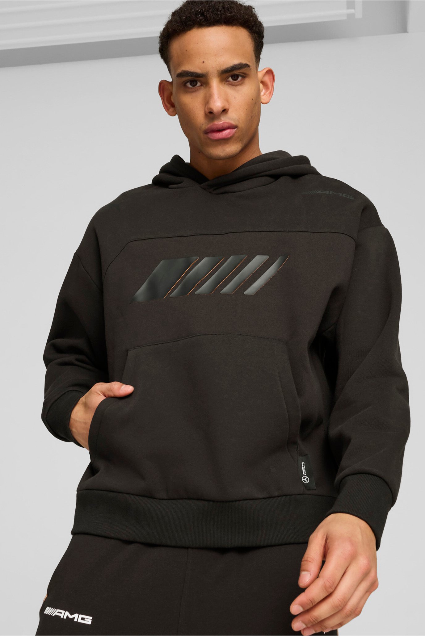 Мужское черное худи Mercedes-AMG Motorsport Statement Hoodie Men 1