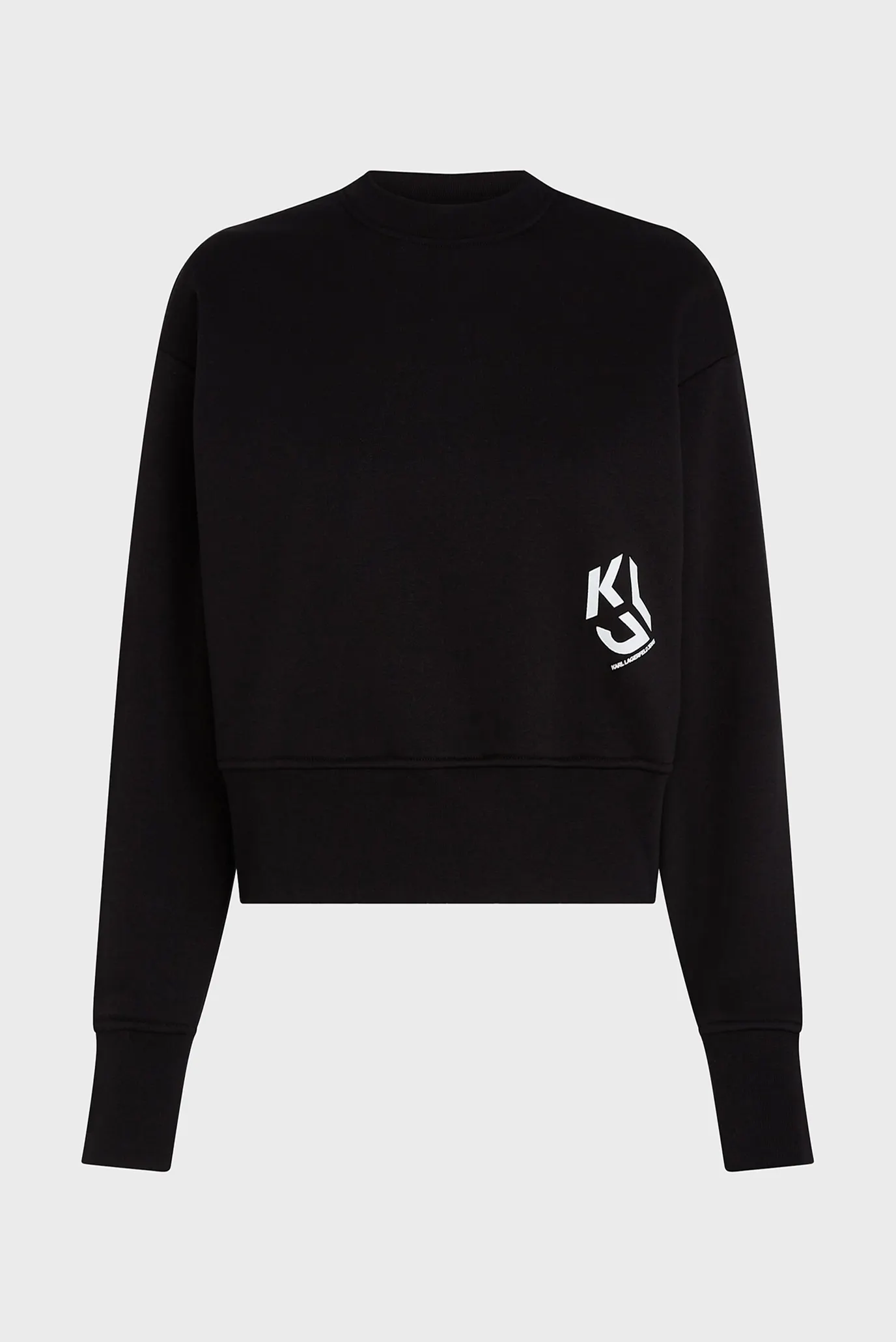 Жіночий чорний світшот regular logo 5