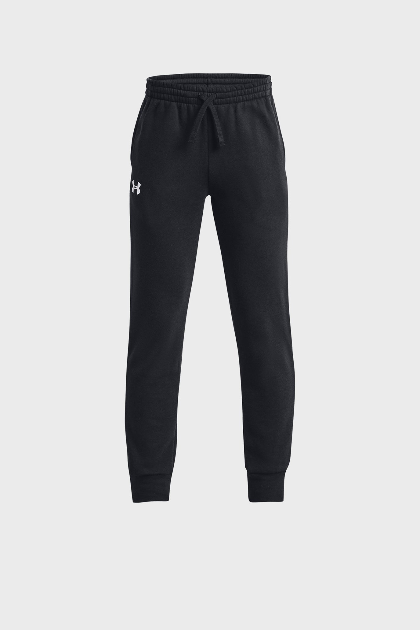 Детские черные спортивные брюки UA Rival Fleece Joggers 1