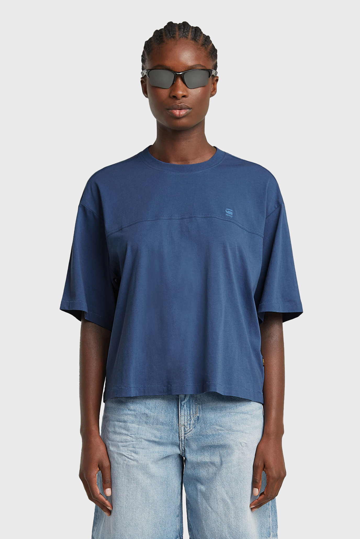 Женская синяя футболка Horizontal Синий S G-Star RAW D26134,336 Женская синяя футболка Horizontal Синий S G-Star RAW D26134,336