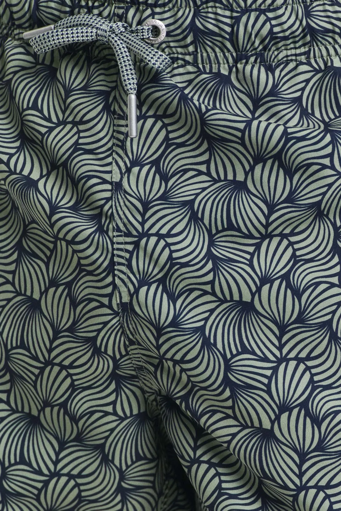 Мужские зеленые плавательные шорты с узором ROPE PRINT SWIM SHORTS 4