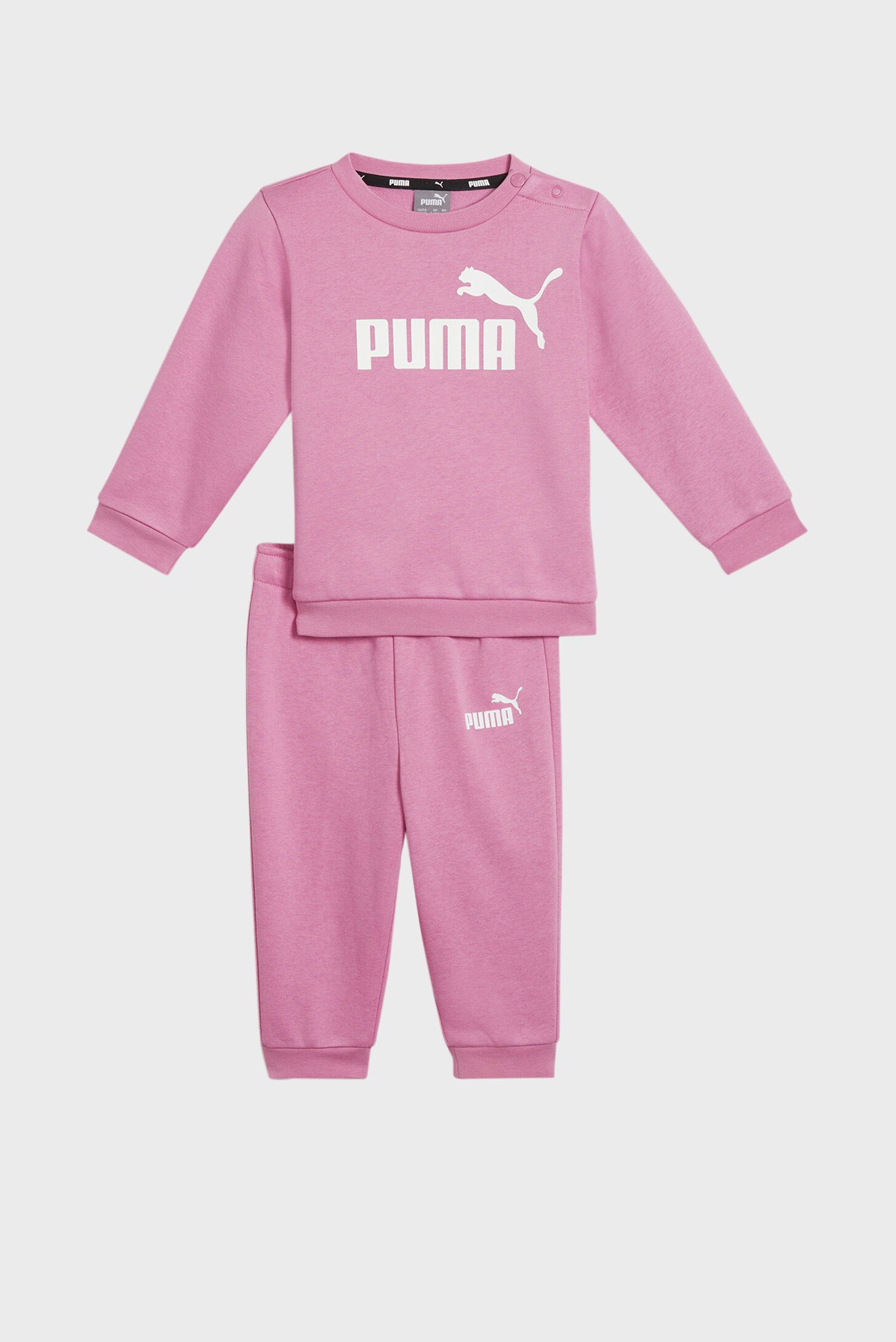 Дитячий рожевий спортивний костюм (світшот, штани) Essentials Minicats Crew Neck Babies' Jogger Suit 1