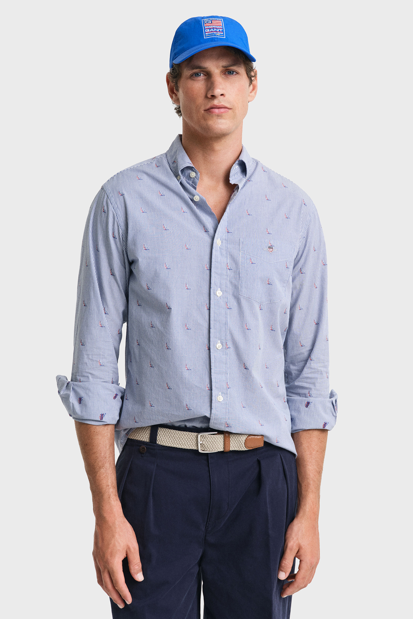 Мужская рубашка с узором REG SAILING FIL COUPE SHIRT Разноцветный XXL Gant 3250036 Мужская рубашка с узором REG SAILING FIL COUPE SHIRT Разноцветный XXL Gant 3250036