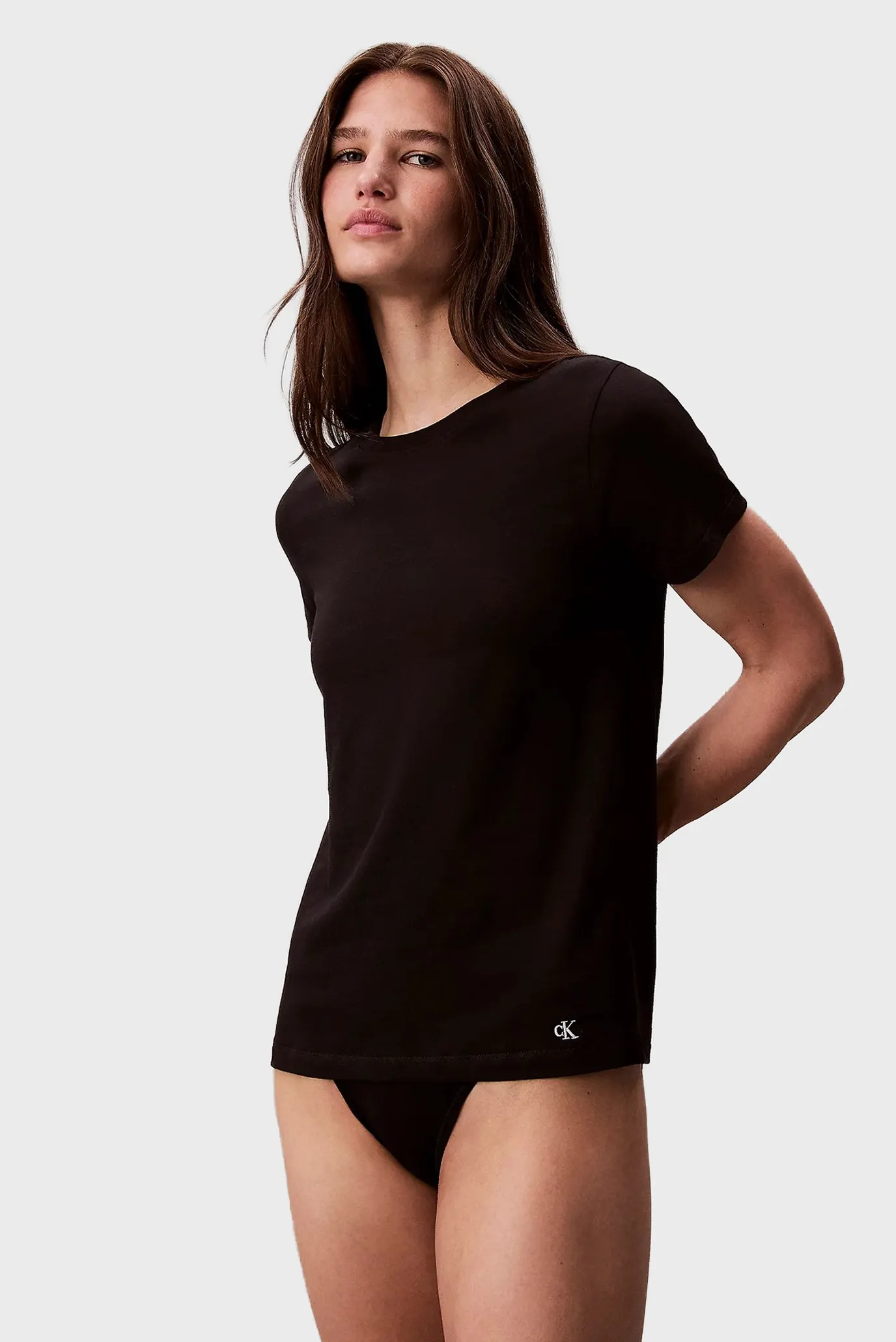 Женская черная футболка (3 шт) COTTON 2