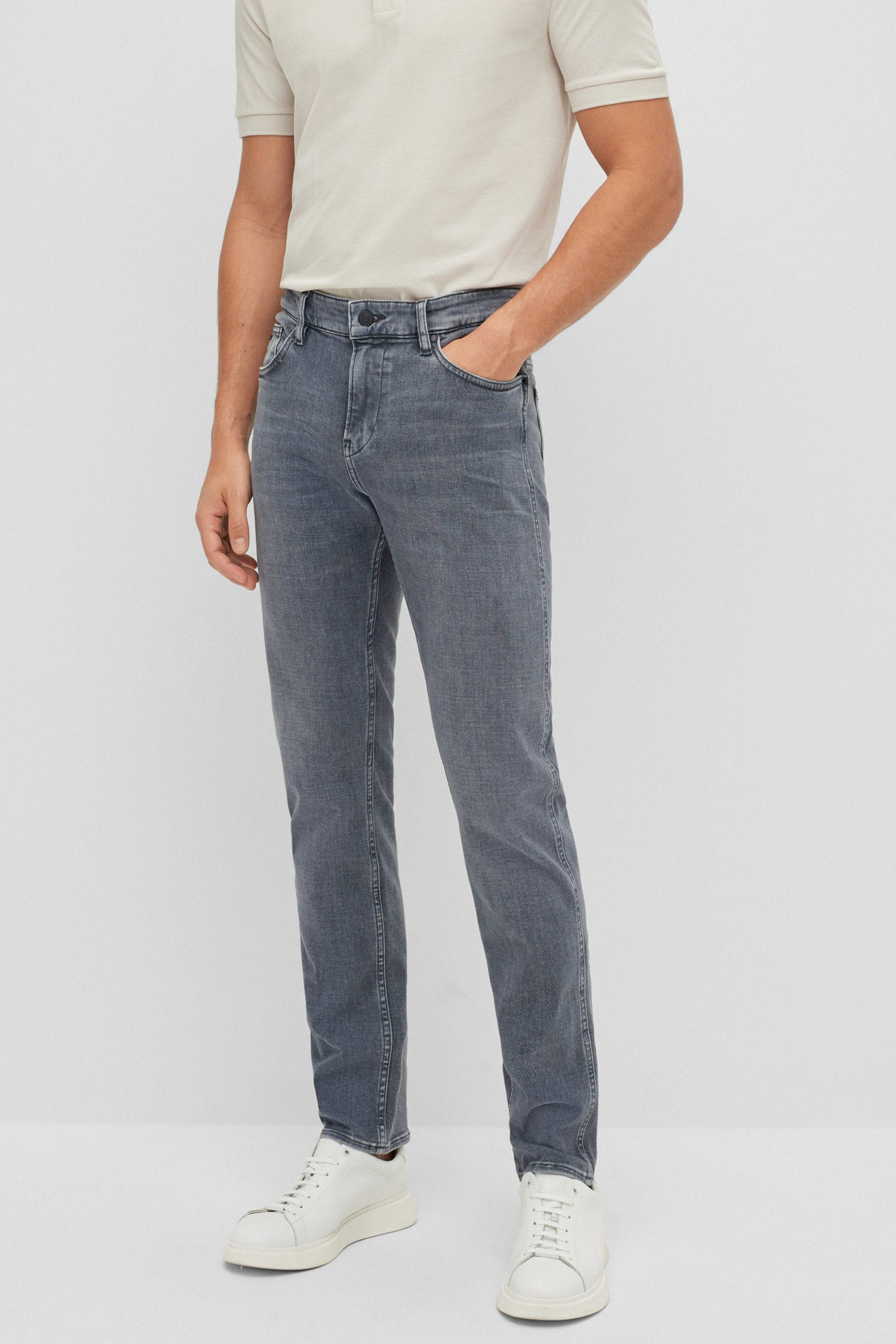 Чоловічі сірі джинси 1