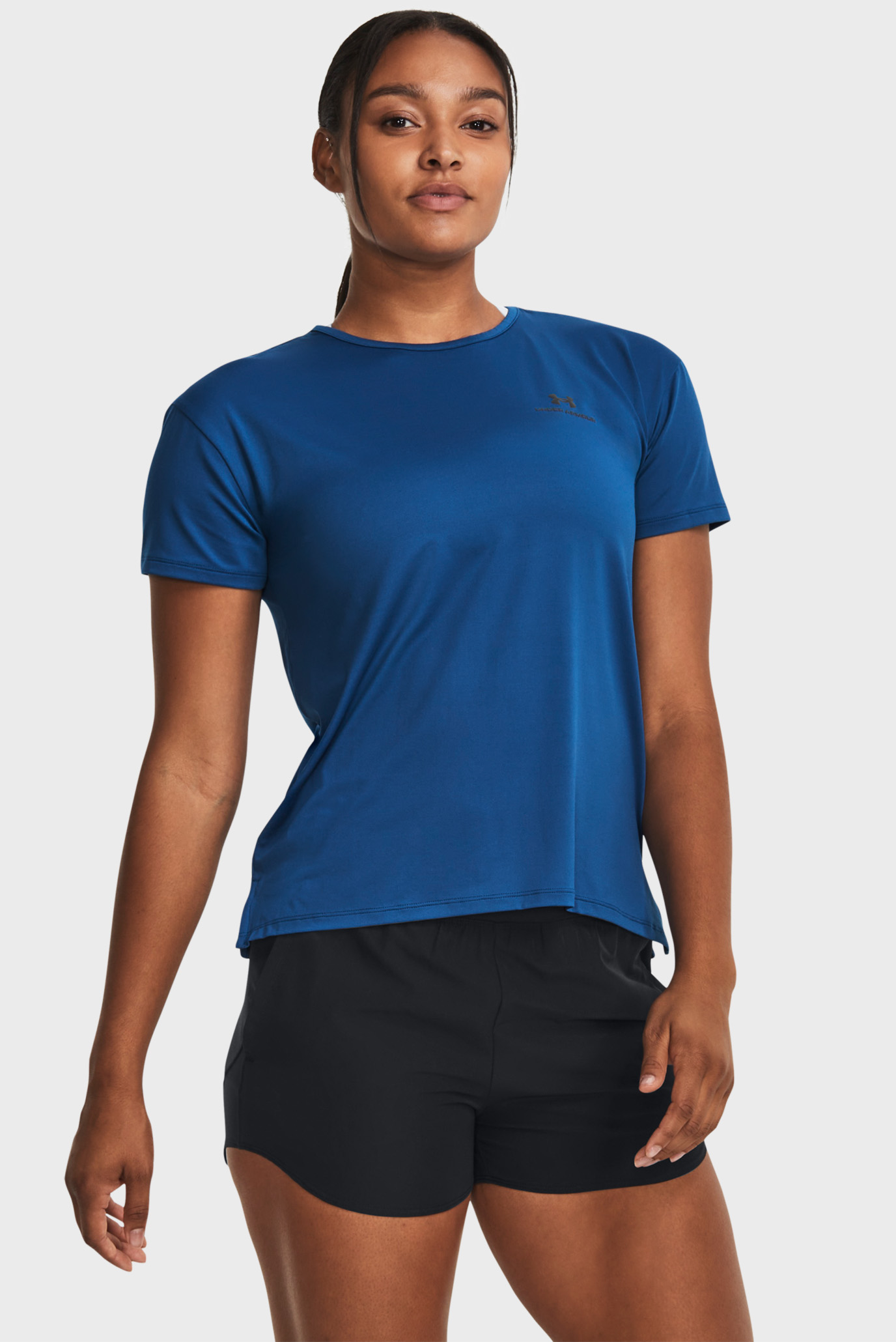 Жіноча темно-синя футболка UA Rush Energy SS 2.0 1
