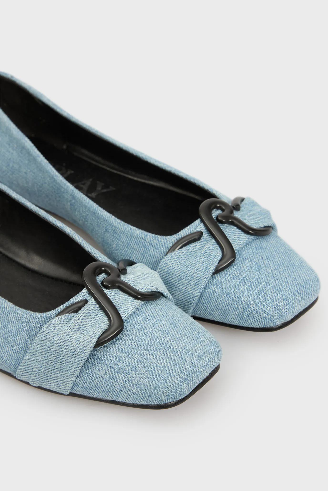 Жіночі блакитні джинсові балетки SABINE 2