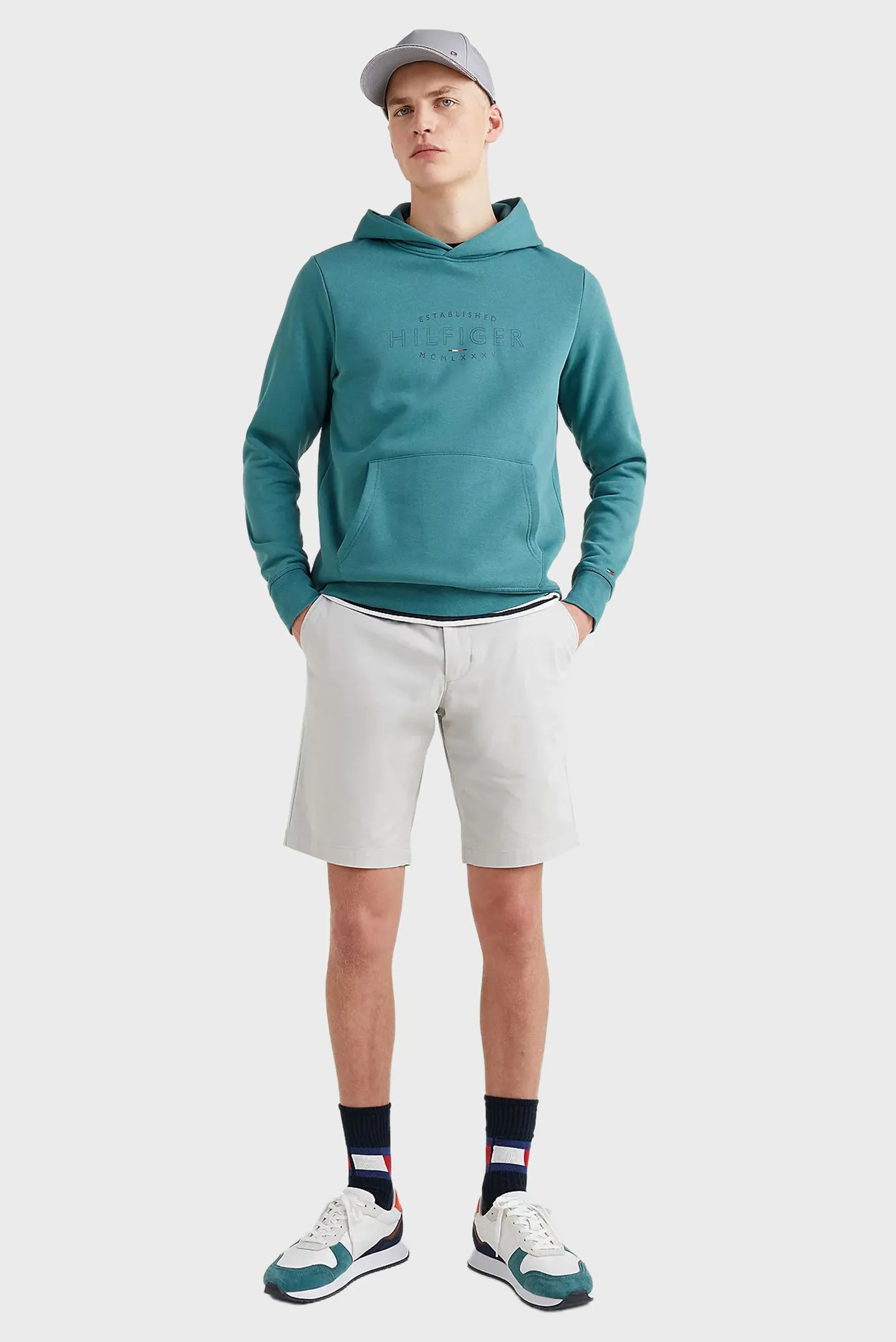 Мужские серые шорты HARLEM SHORT 1985 Серый 38 Tommy Hilfiger MW0MW23568