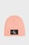 Женская розовая шапка BEANIE MONOGRAM