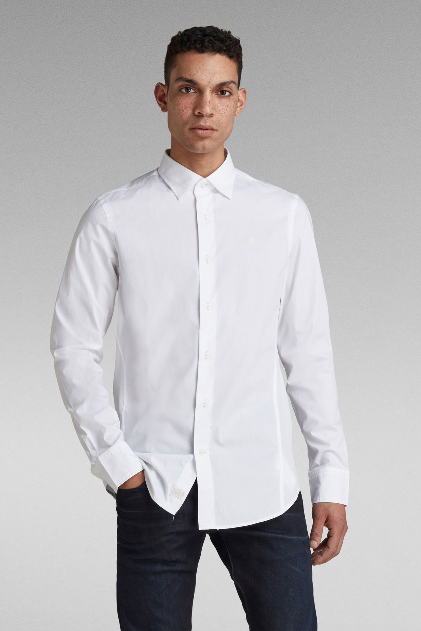 Мужская белая рубашка 1