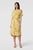 Женское желтое платье с узором RELAXED IRIS PRINT CAFTAN