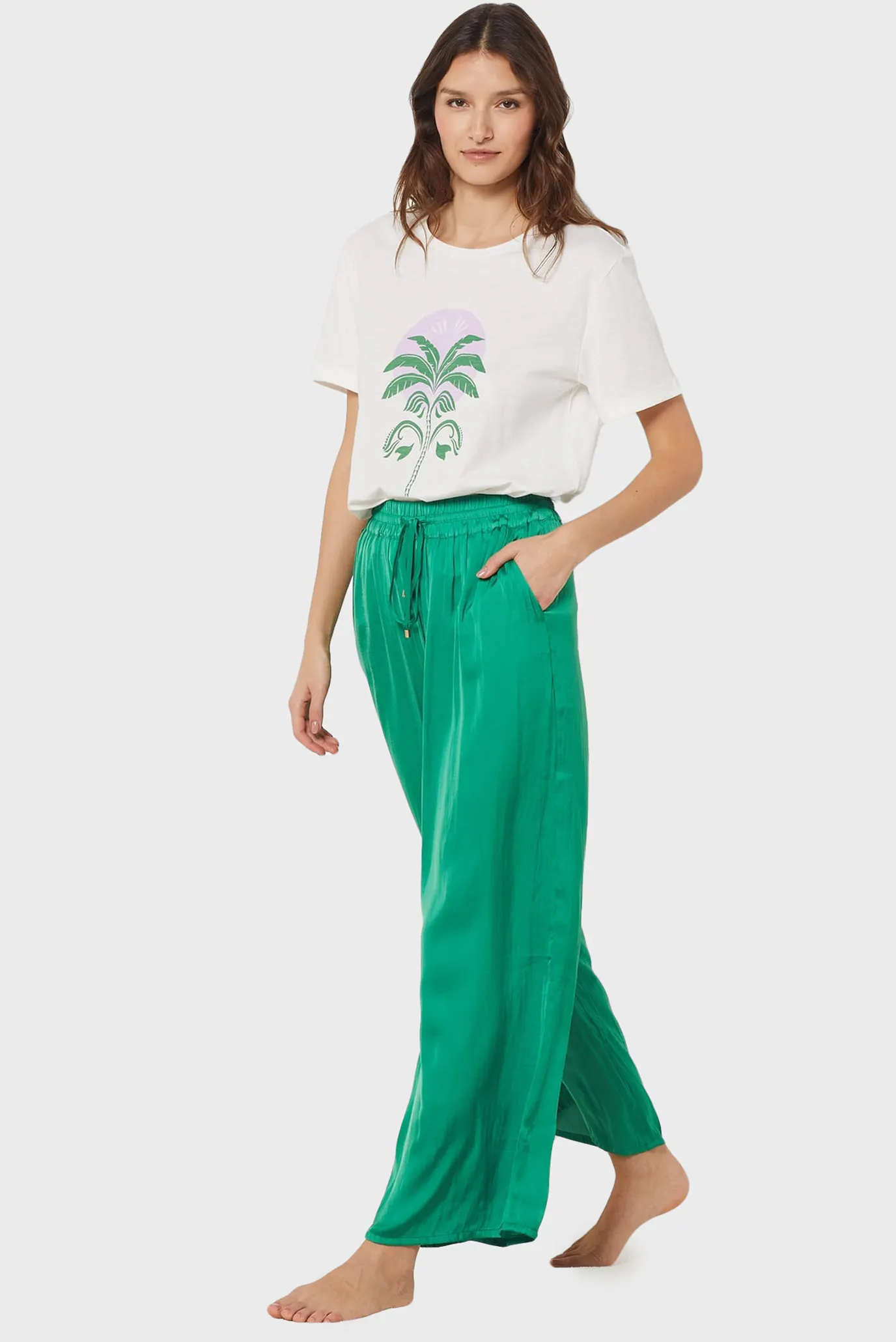 Женские зеленые брюки CHEETA 3