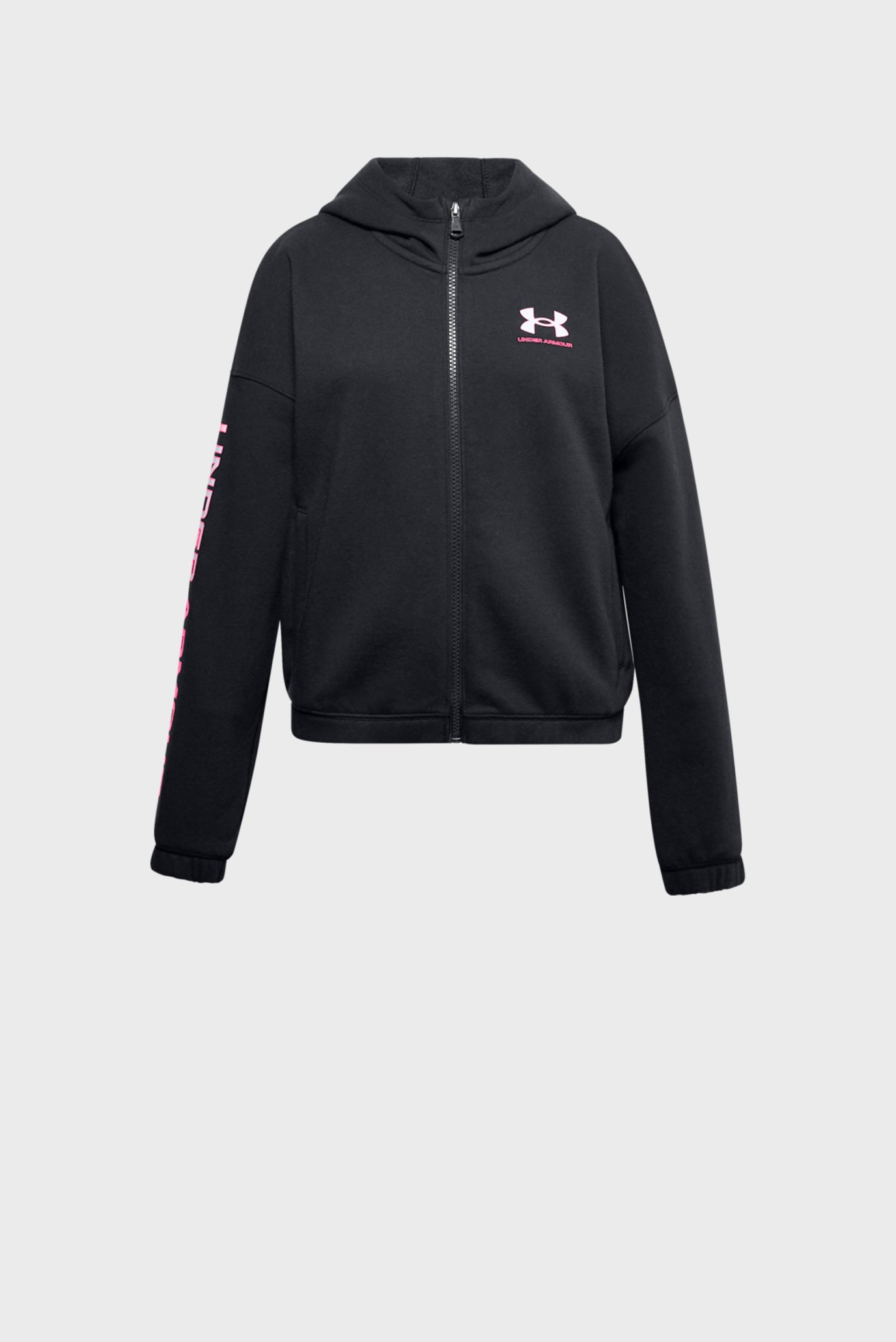 Детское черное худи Rival Fleece FZ Hoodie 1