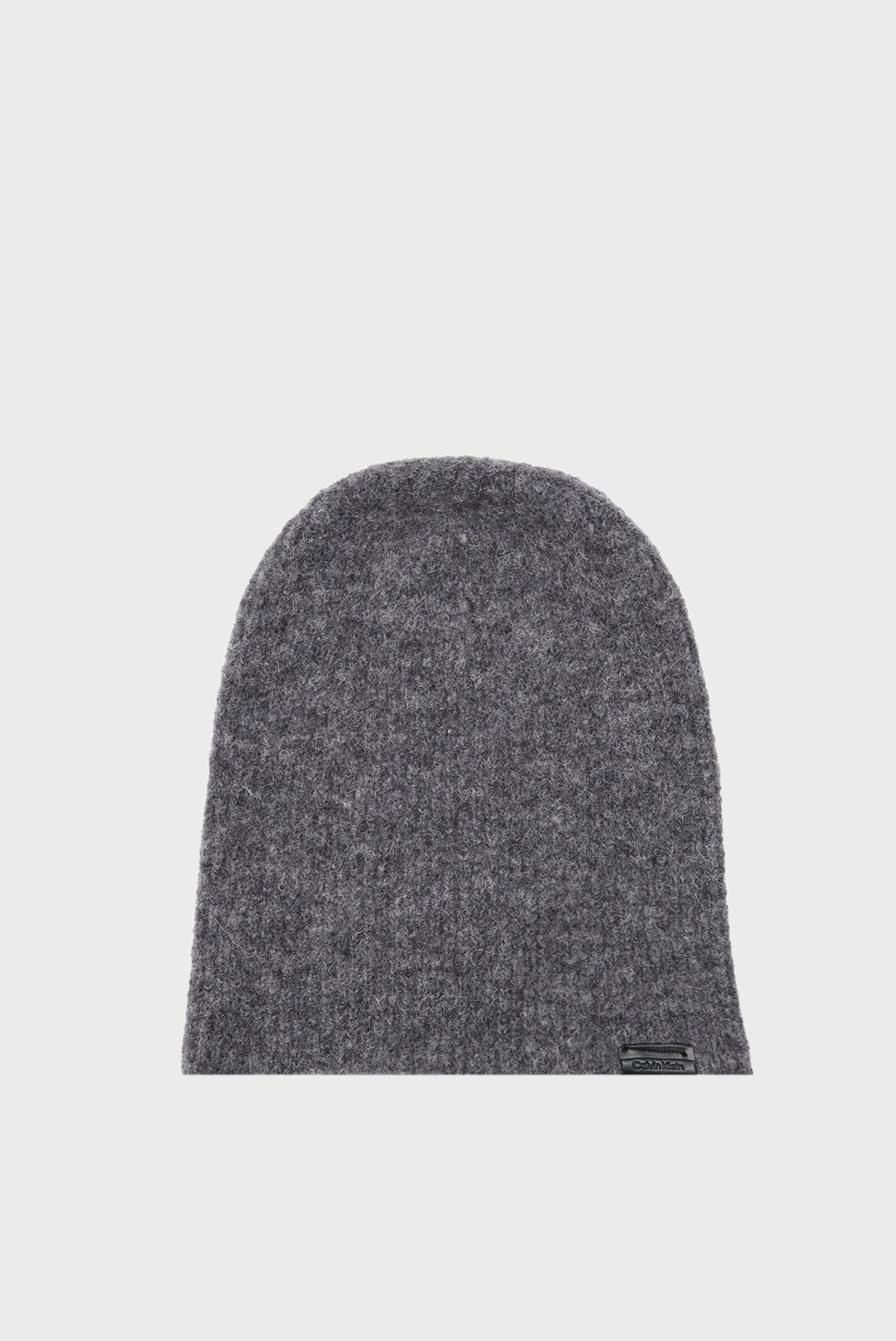 Мужская серая шапка CLASSIC WOOL NO FOLD BEANIE 1