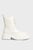 Женские белые кожаные ботинки Balvi