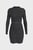 Женское черное платье LOGO ELASTIC MILANO