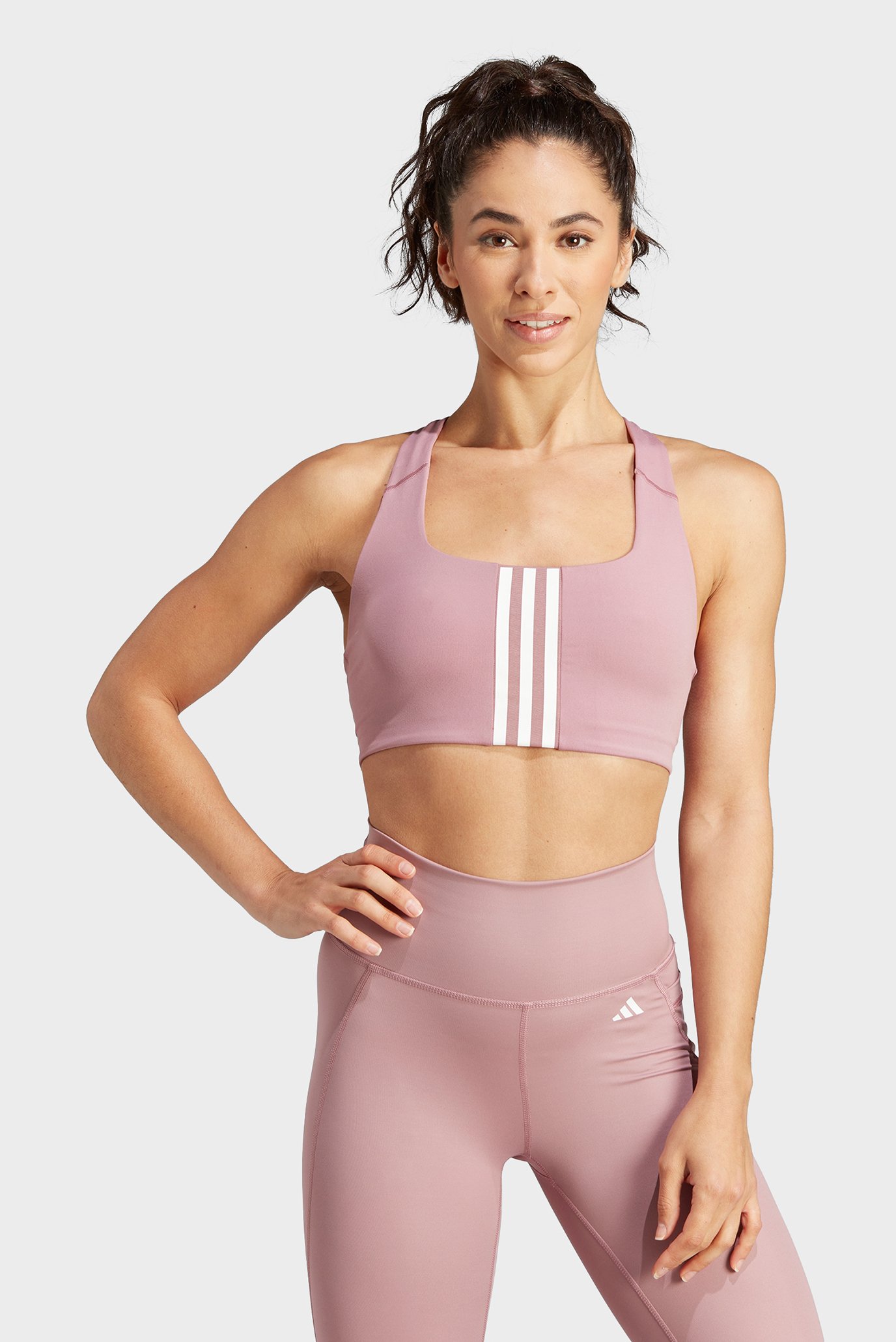Жіноче рожеве спортивне бра Powerimpact Medium-Support 1