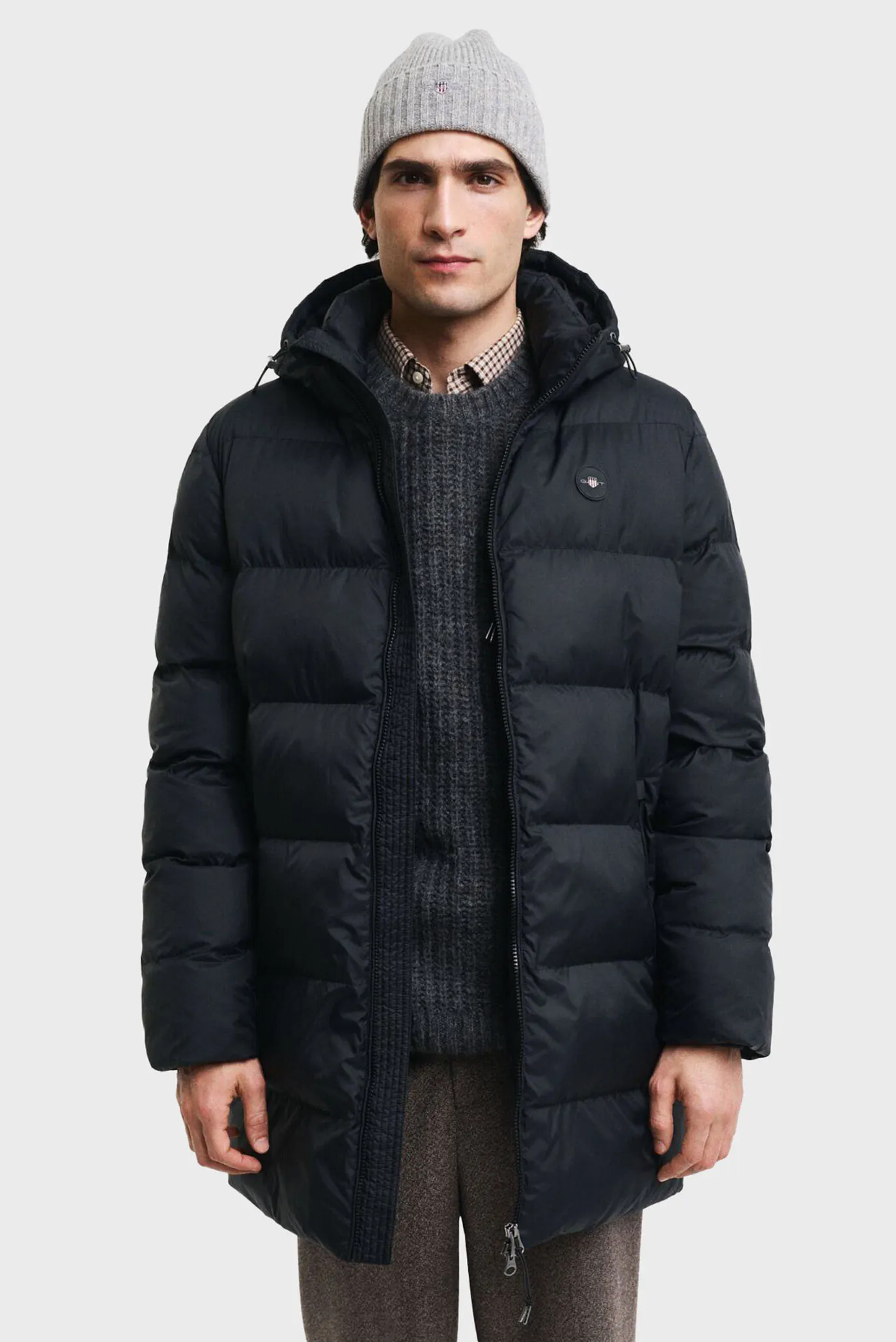 Чоловіча чорна куртка ACTIVE CLOUD MID LENGTH JACKET Gant 7006453